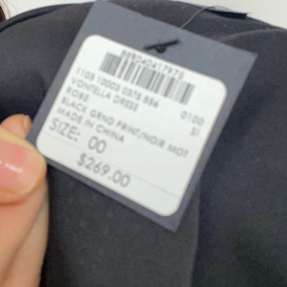 NWT Club Monaco polka dot ruffle wrap dress 00 - Picture 6 of 6